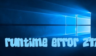 runtime error 217