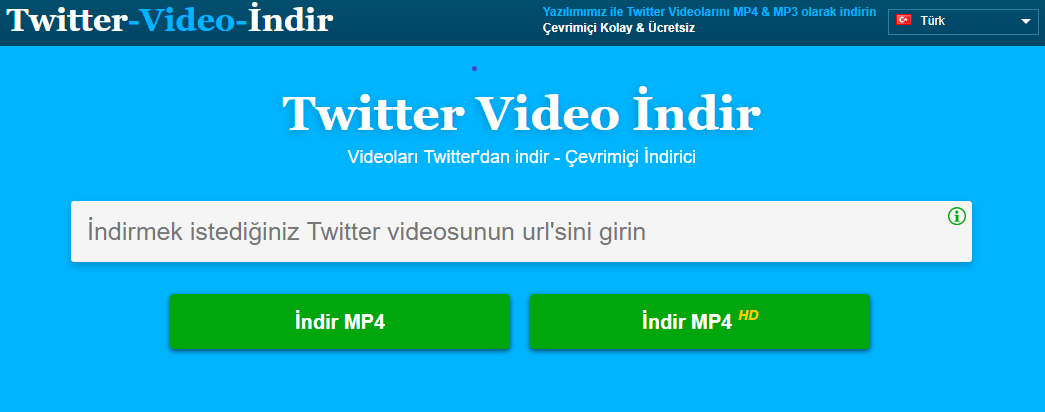 Twitter Video İndirme İşlemi